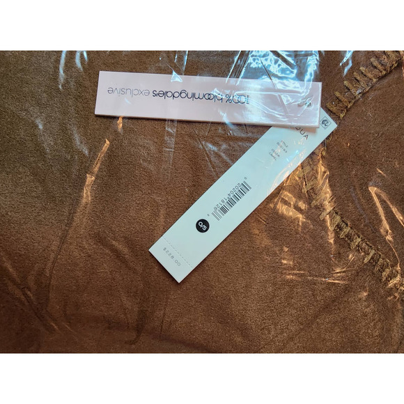 Bloomingdale's Exclusive Aqua Women's Lapel Collar Camel Tan Winter Cape - Picture 4 of 11